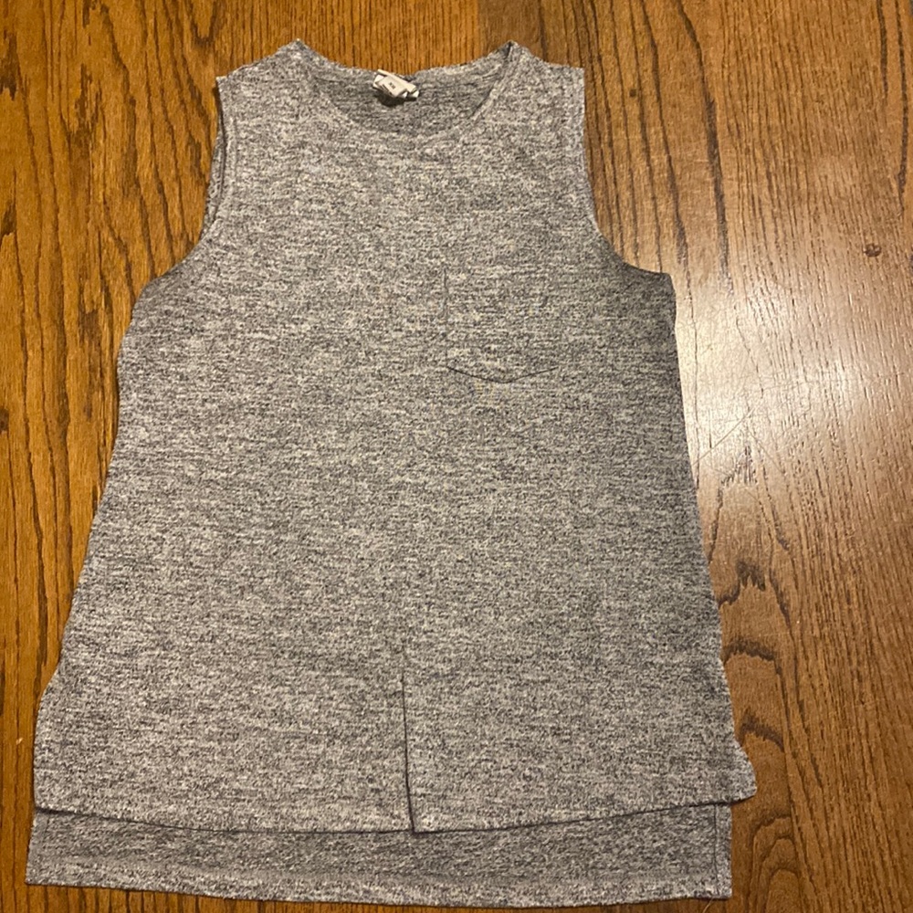 XS grey target tank top